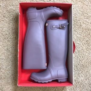 Brand New Hunter Tall Rain Boots in Lilac